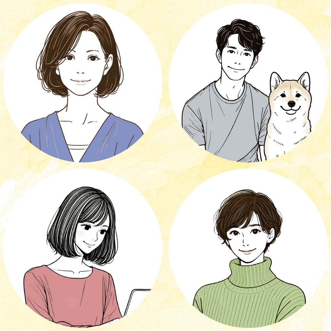 シンプル&可愛い線画アイコン/イラストお描きします ★カラー無料対応★最速3日でのスピード納品 イメージ3