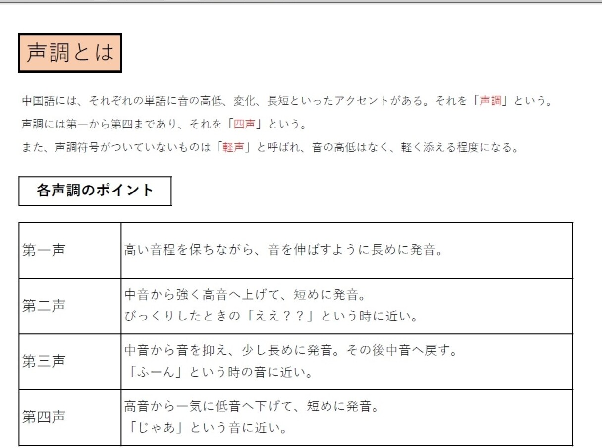 初心者向け中国語レッスン致します 発音の基礎から、一日で日常会話をマスター イメージ2