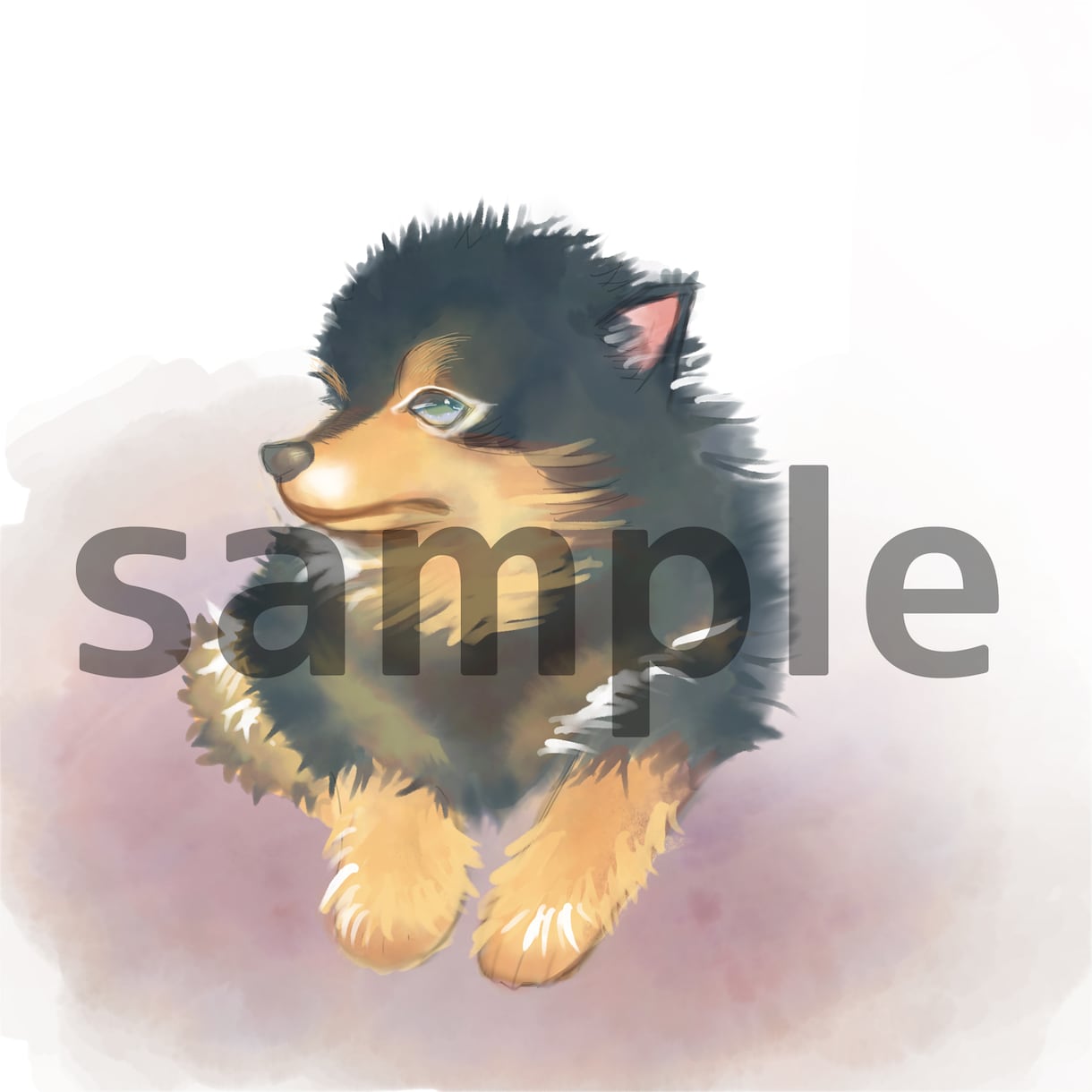 あなたのペットの似顔絵描きます 水彩画チックなペットのアイコン制作します！ イメージ3