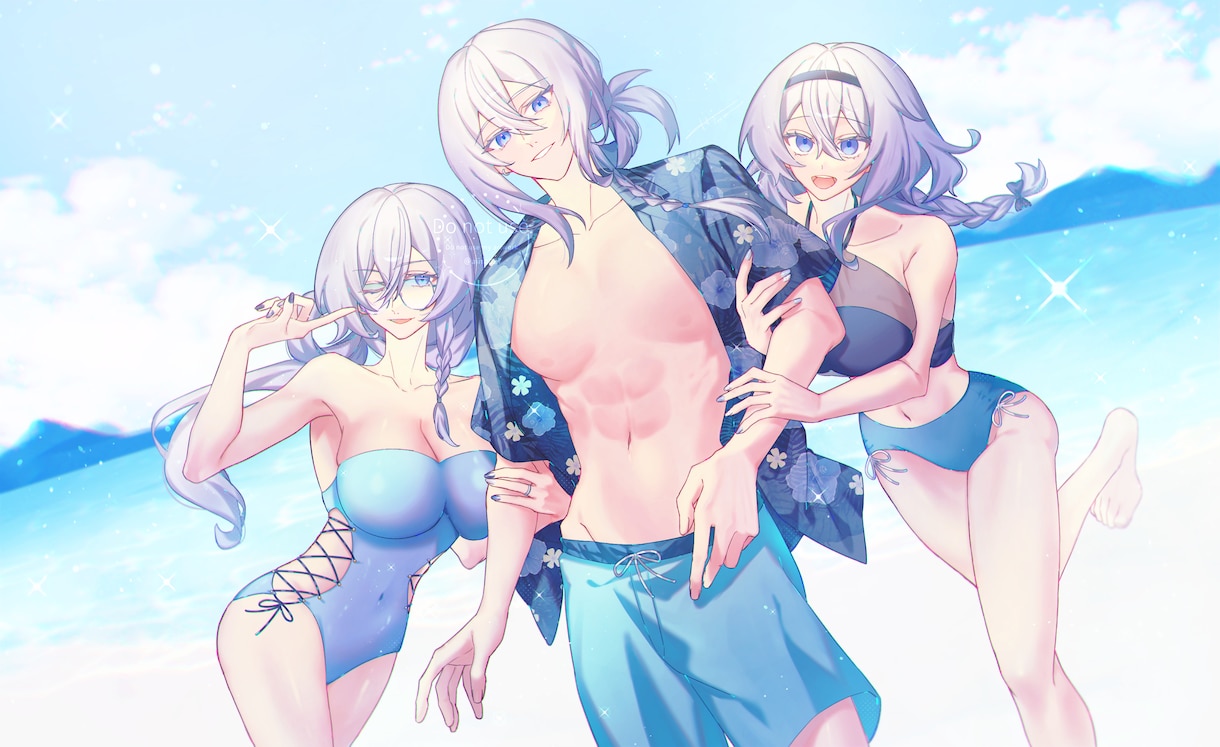 商用利用料込！活動者様向けイラスト描きます キラキラ高彩度！あなただけのキレイめネオンポップイラスト イメージ2