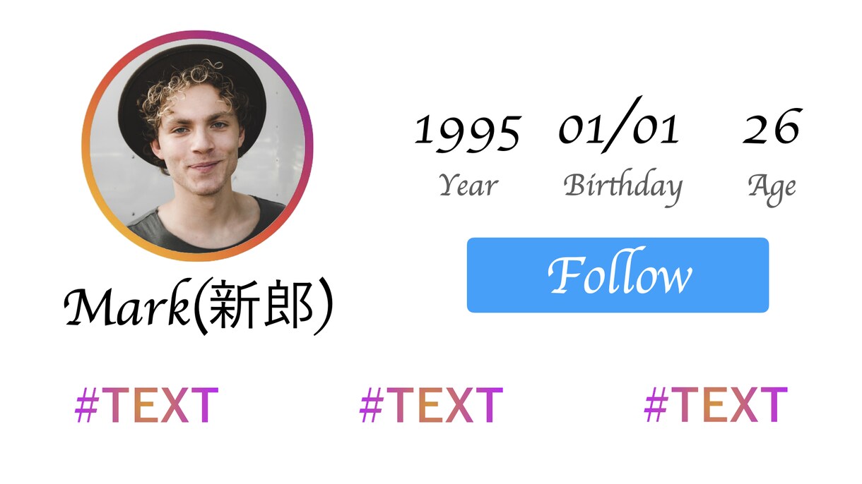 インスタ風♡結婚式プロフィールムービーを製作します おふたりの軌跡を、いまどきのおしゃれな動画でゲストにお届け♡ イメージ3