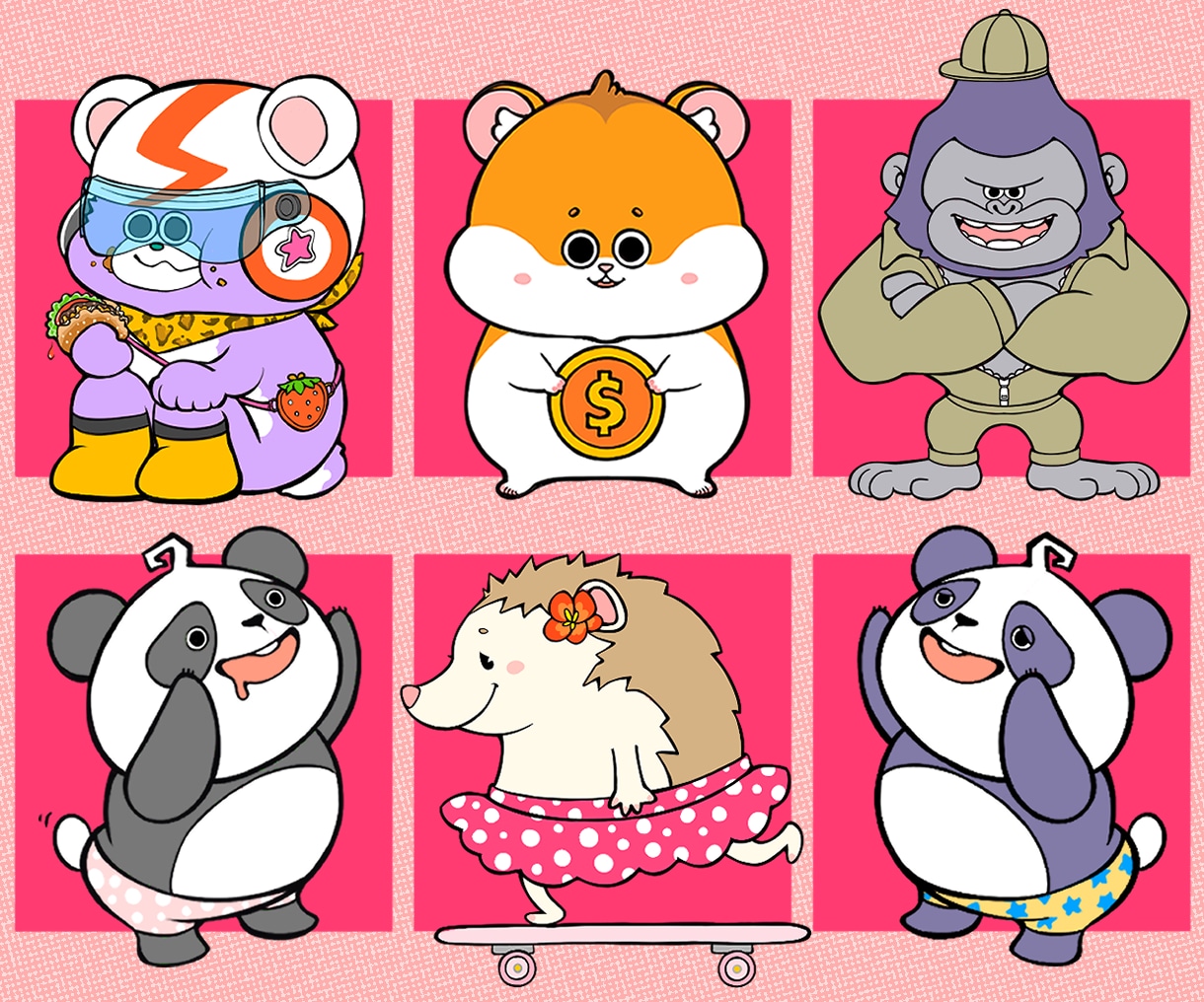 商用可◯かわいい動物キャラクターデザインします 個性◎手描き文字入りのロゴにすることも可能です ! イメージ4