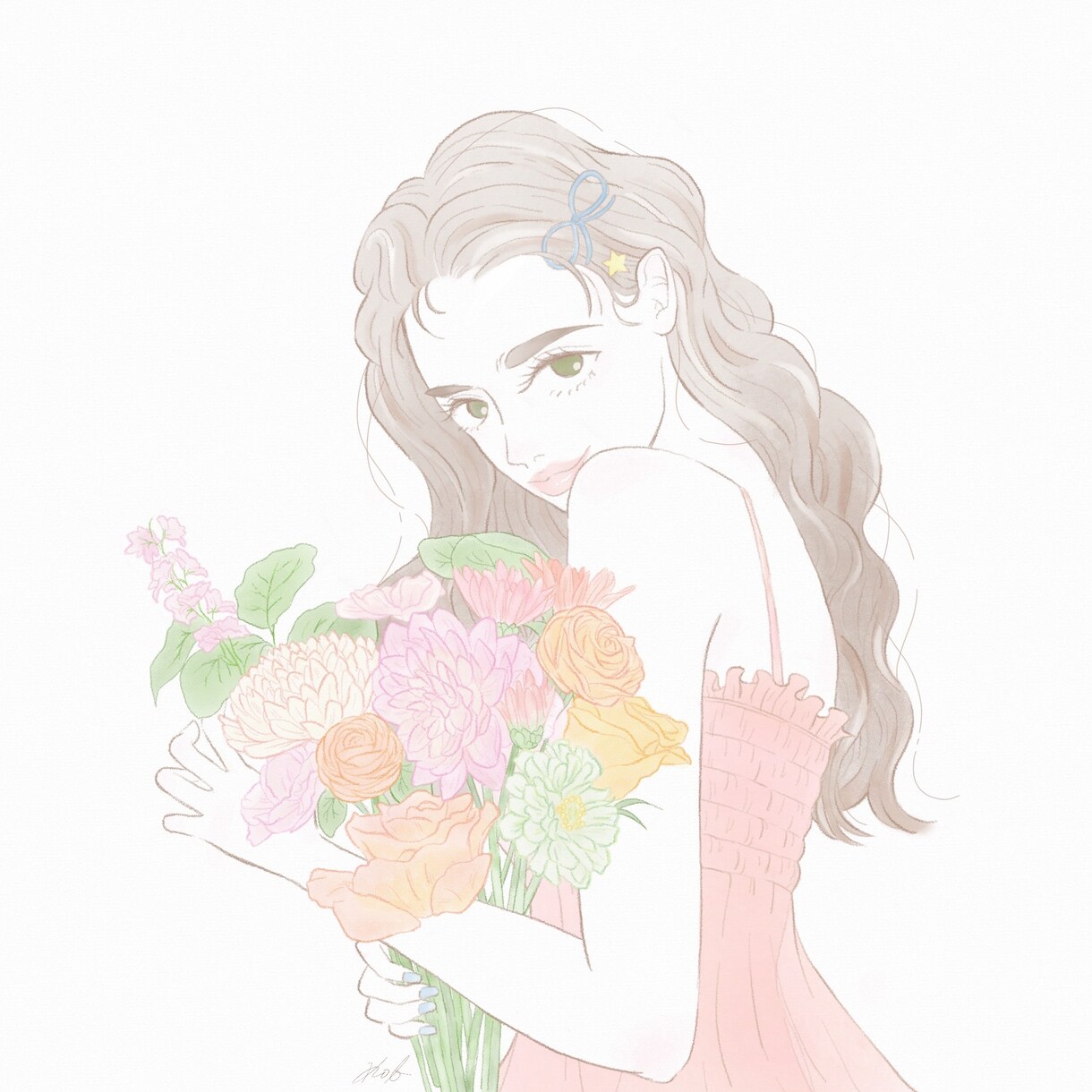 オーガニックで洗練された大人女性の絵描きます 上品でスタイリッシュな印象を作ります◎【似顔絵も可】 イメージ5