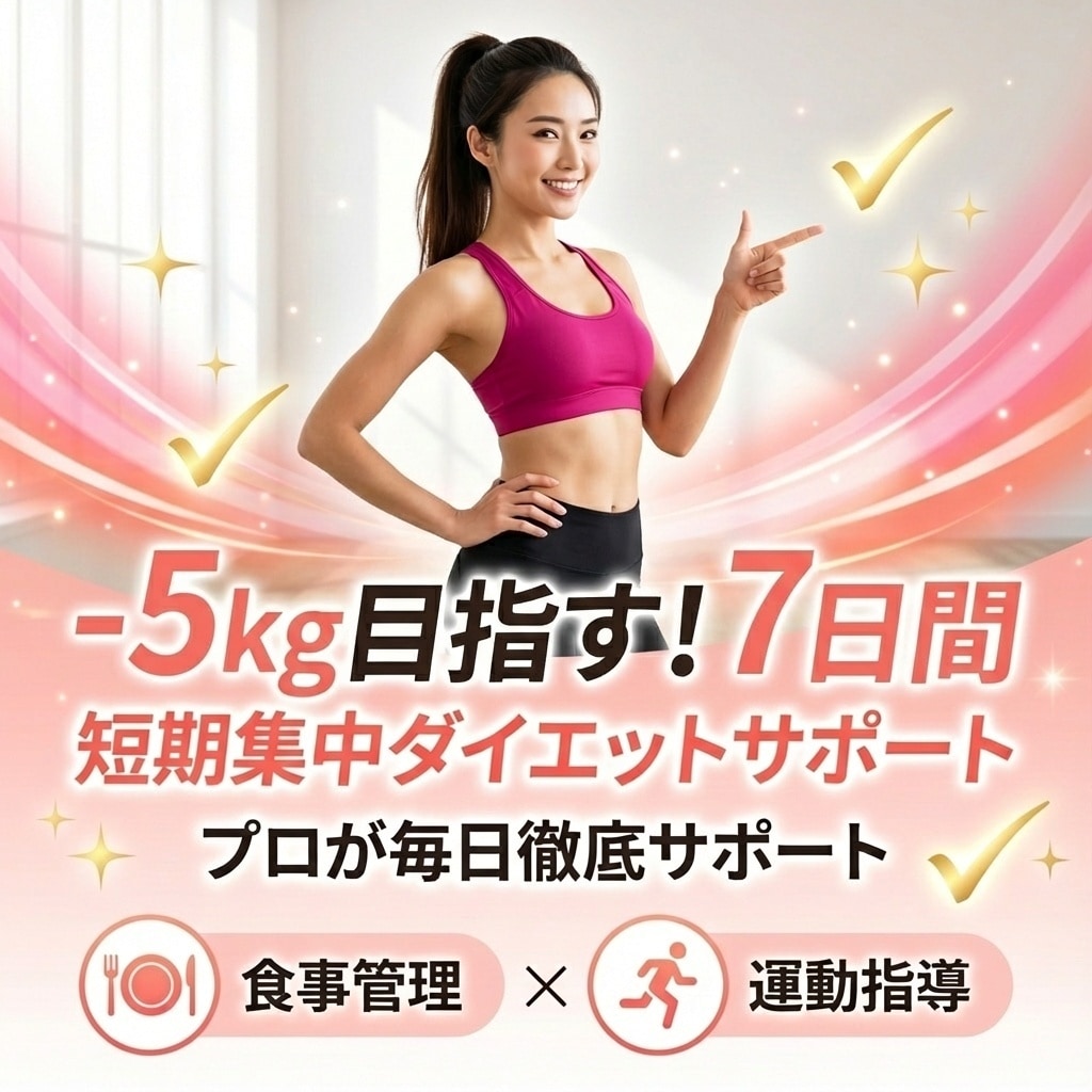 脂肪-5kgを目指す7日間の短期集中サポートします 習慣革命！リバウンド0の痩せ体質が目指せるダイエットサポート イメージ2