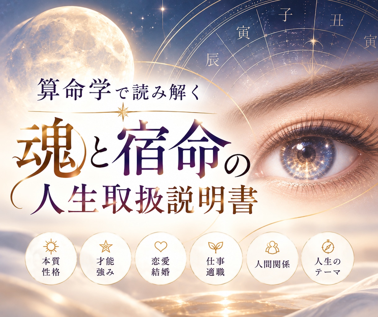 算命学で紐解く｜魂と宿命の人生取扱説明書を作ります 魂のイメージアート付き総合鑑定 イメージ1