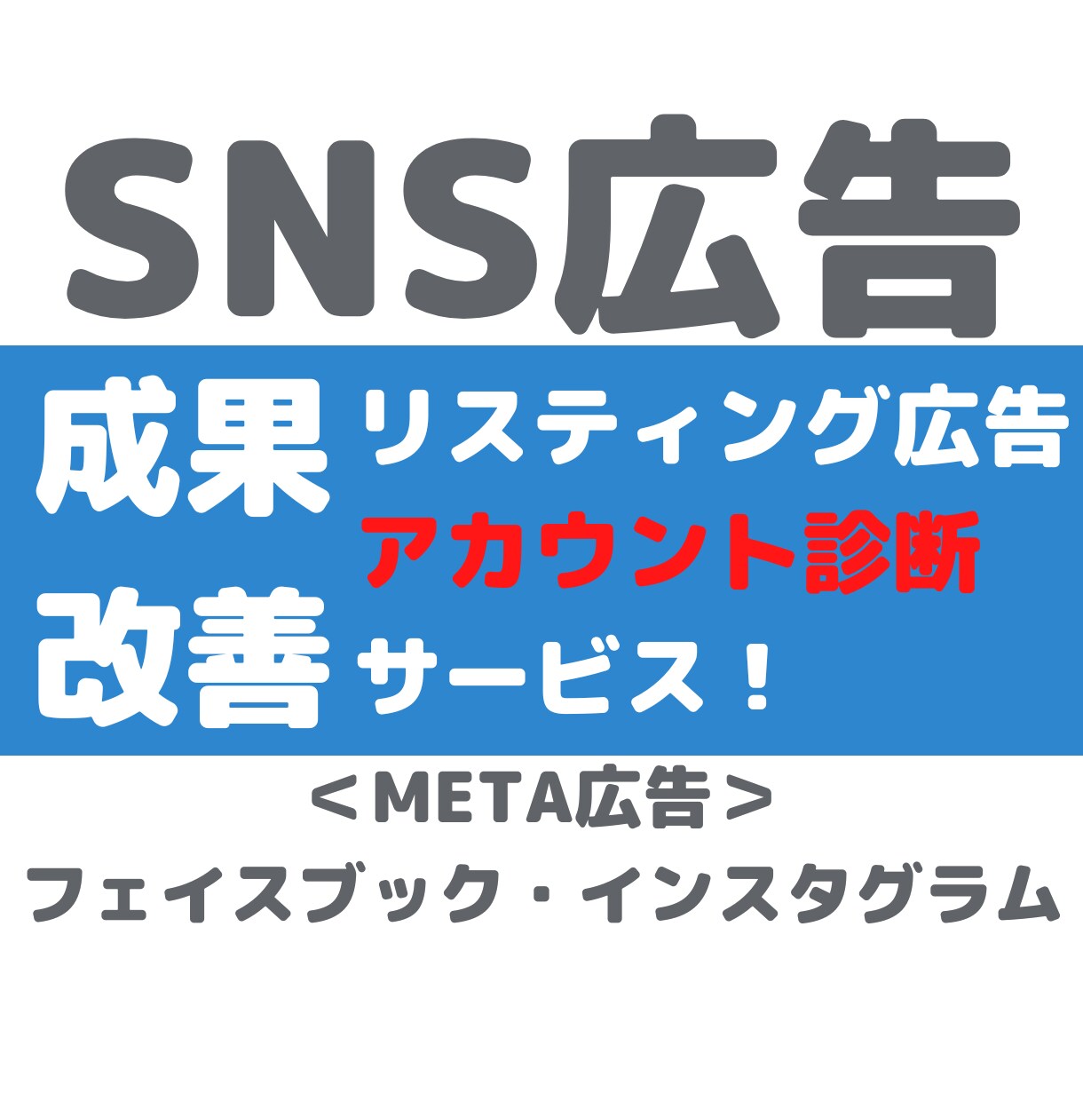 資格取得者がMeta広告のセカンドオピニオンします SNS広告の成果向上に向けたアカウント診断サービス イメージ1