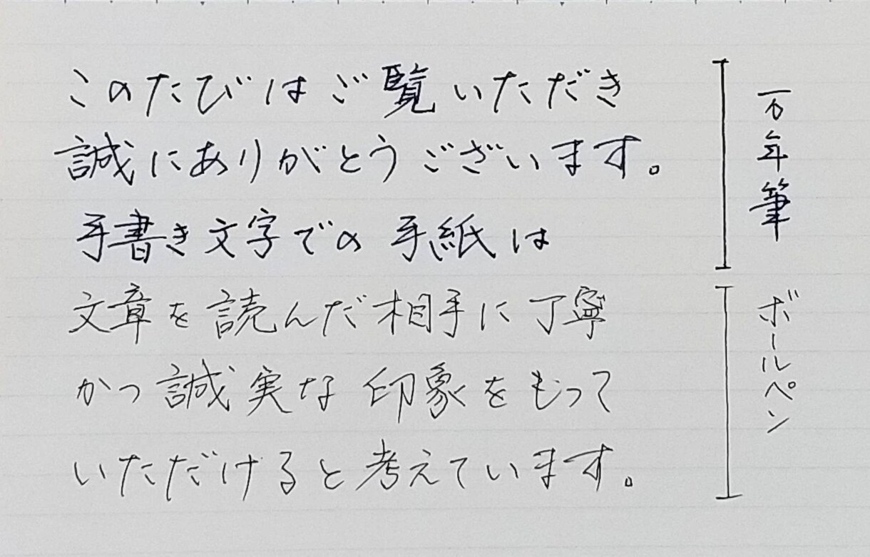 文章作成から代筆まで！手紙・ハガキを代筆します ～ 文案をすぐにご提案！　万年筆、毛筆にも対応できます！ ～ イメージ3