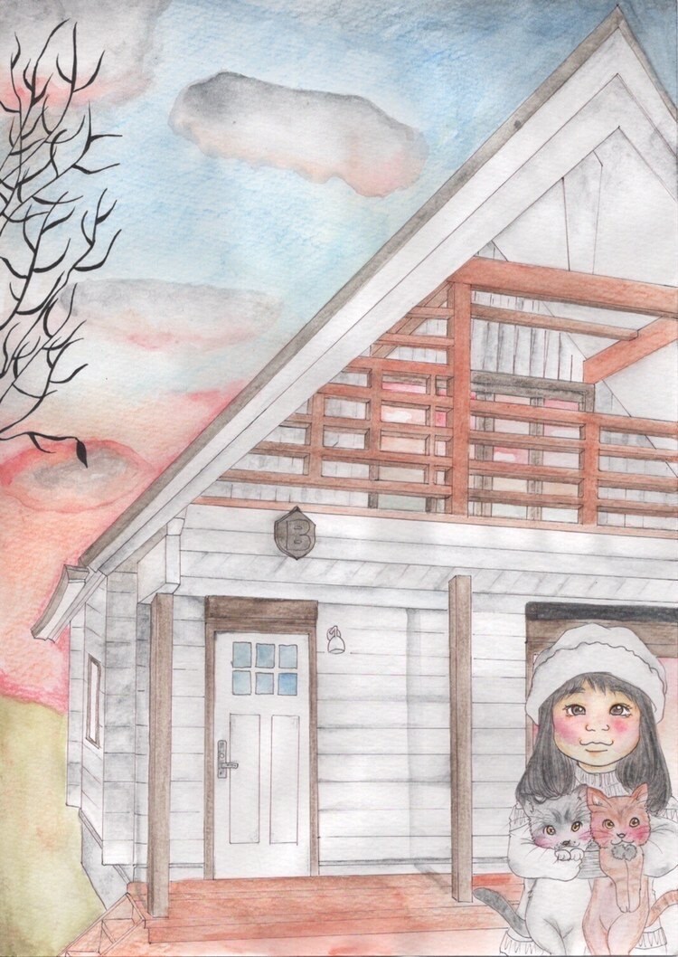 漫画風似顔絵❇︎漫画扉絵みたいな似顔絵提供します 大切な場所で大事な道具や物に囲まれた似顔絵イラスト イメージ2