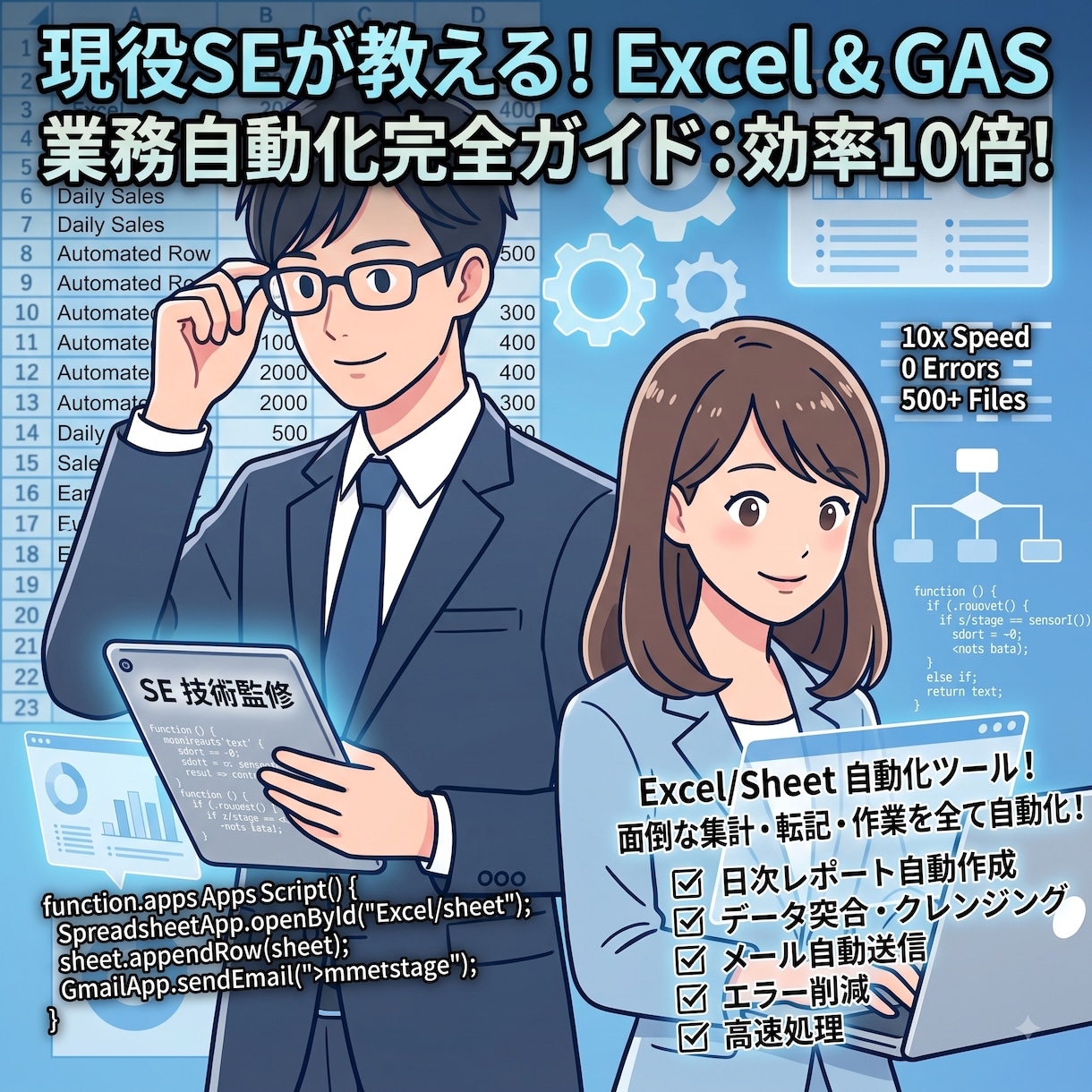 Excel・GASの面倒な作業を自動化します 専門用語なしで丁寧に対応します イメージ1