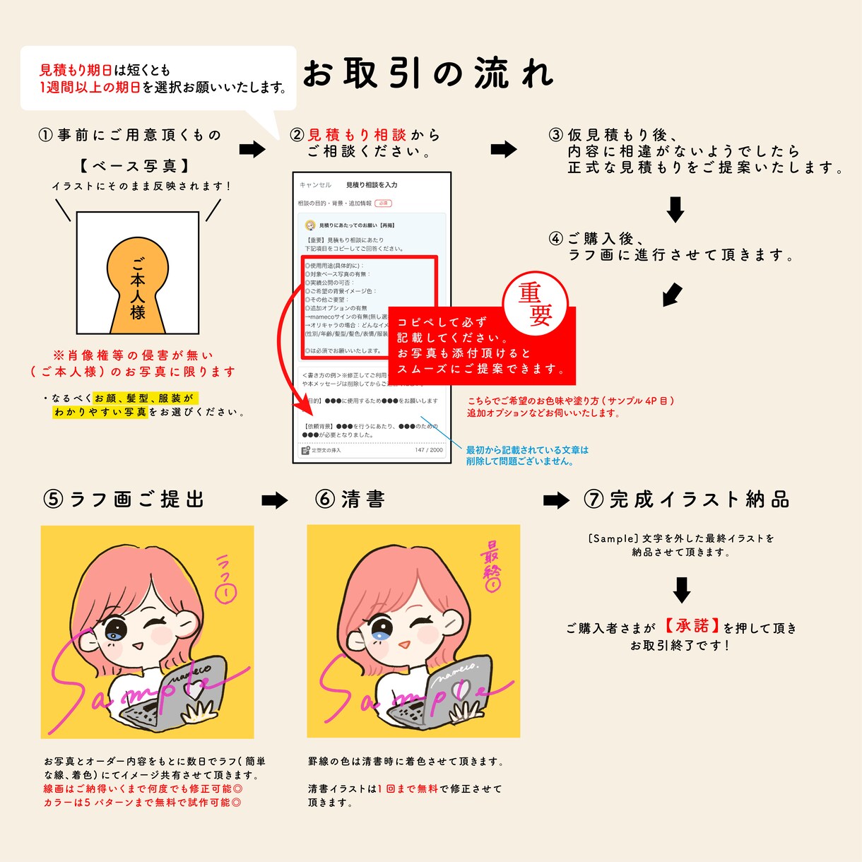 商用OK！デフォルメ可愛くSNSアイコン描きます アイコン 似顔絵 などポップに可愛く丁寧に仕上げます イメージ5