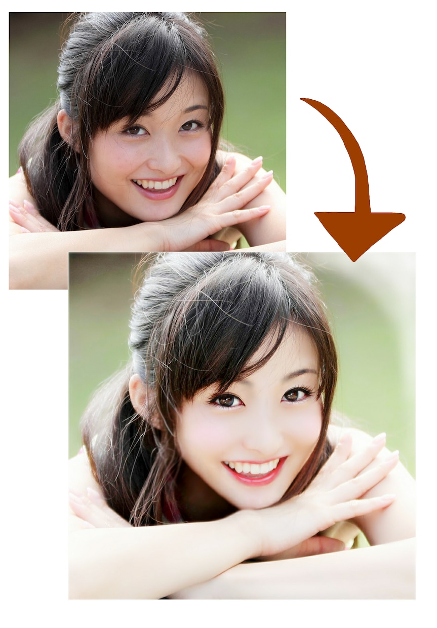 あなたの写真を綺麗に可愛く加工します アイコン写真、コスプレレタッチなど イメージ1