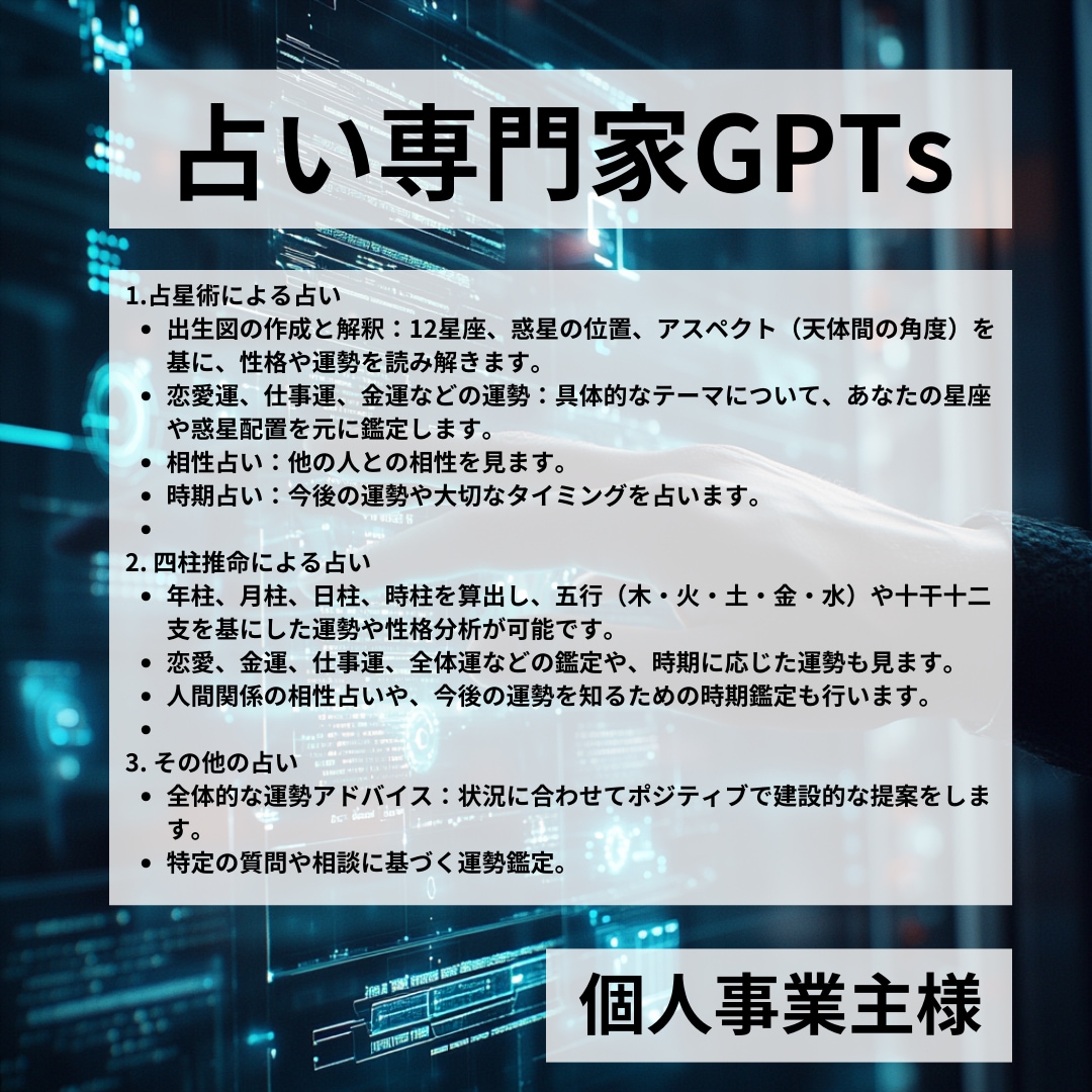 カスタマイズされたGPTを作成します ビジネスやプロジェクトに合わせた効率的な専用サポートAIを イメージ4
