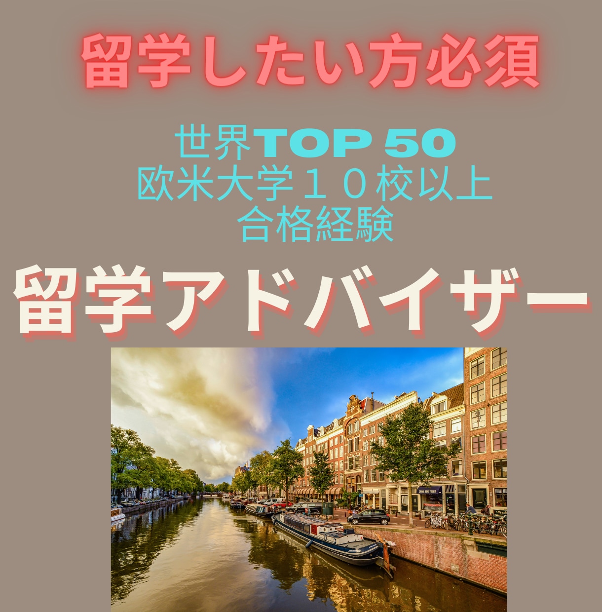 海外の大学に留学したい方必須！　相談のります ヨーロッパの進学校に通う大学生　自分の道を切り拓こう！ イメージ1