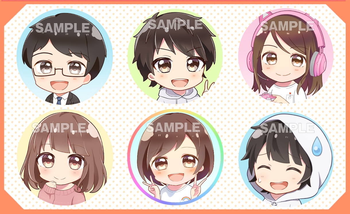 かわいいアイコン・ヘッダー制作いたします 各種SNS、ブログ、YouTubeなどに！ イメージ3