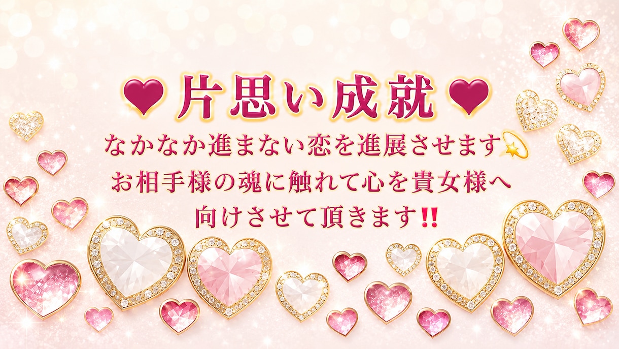 進まない恋を進展させて頂きます 《片思い成就》進まない恋を進展するお力になります！ イメージ1