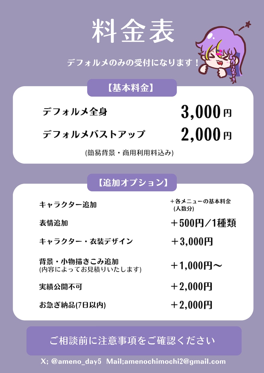 可愛い3頭身デフォルメイラスト描きます SNS・配信・動画・グッズなど幅広くご使用いただけます！ イメージ2