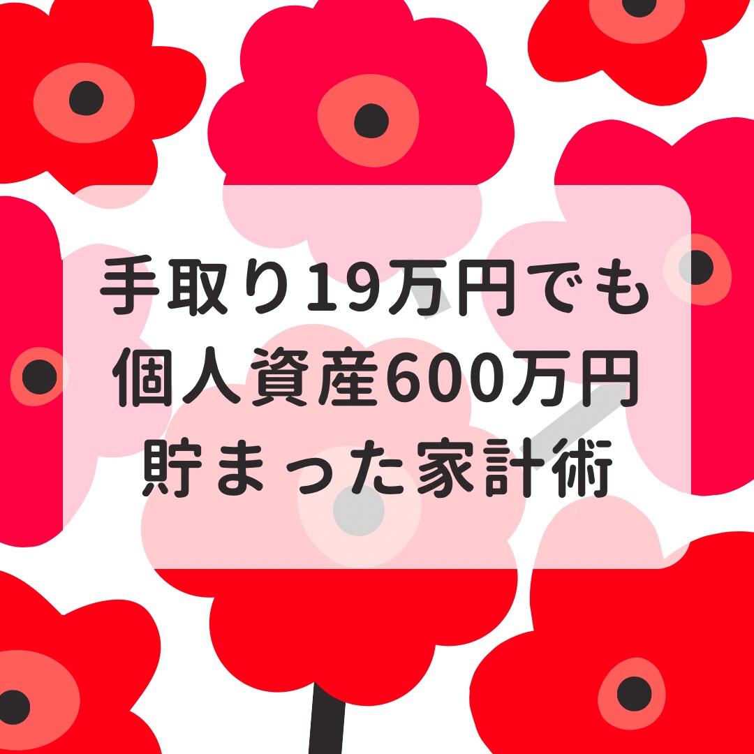 家計管理の個別相談に乗ります 手取り19万・別財布でも個人600万貯まった家計術教えます イメージ1