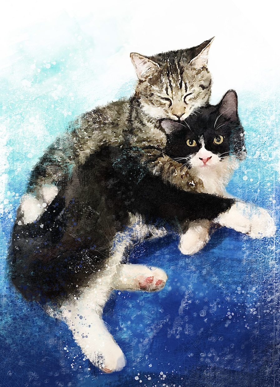 うちの子アート　美しいデジタルイラストを描きます ペットの姿を残したい方、プレゼントを考えている方に イメージ1