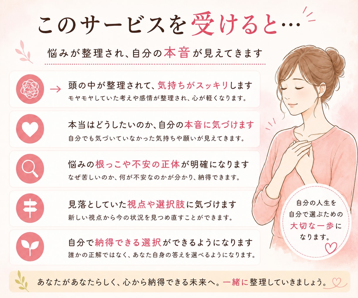 離婚するか続けるか悩む気持ちを整理します 離婚か継続か。答えが出ない方へ イメージ3