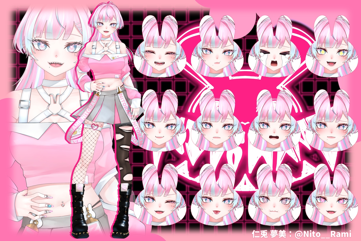 IRIAM向け！！立ち絵作成します あなたも今日からVtuber・Vライバー！！ イメージ1