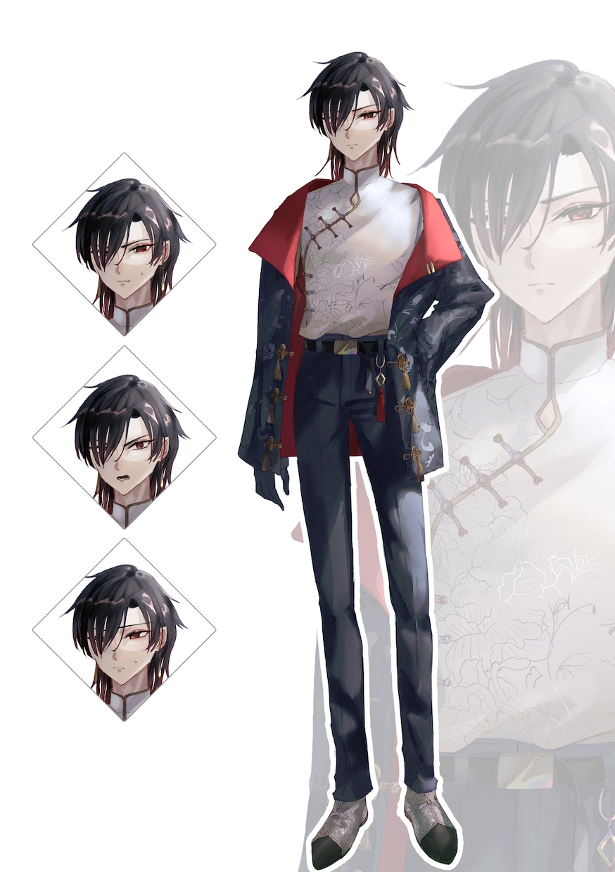 TRPG/ゲーム等の立ち絵制作します 表情差分3種無料　美麗寄り厚塗り風イラスト イメージ3