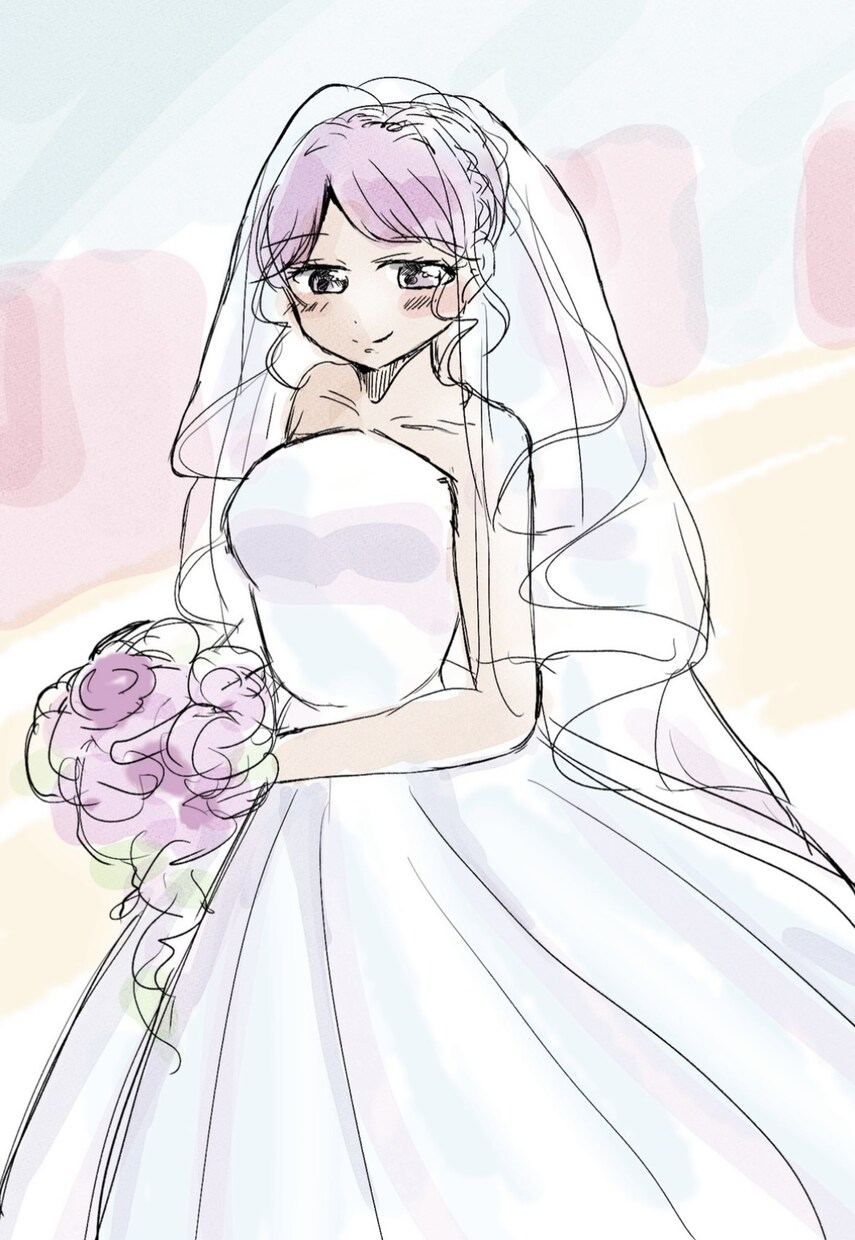 サクサクと一枚絵を描きます 納品が早い！黒いペン＋水彩風のデジタルイラストを仕上げます イメージ2