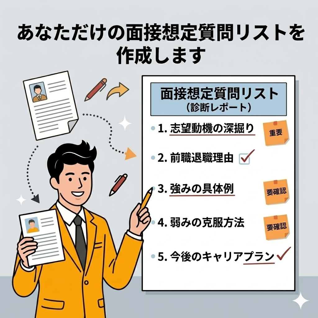 現役人事の応募書類診断｜面接想定質問まで整理します 内容は良いのに“採用側の読まれ方”で損をしているあなたへ イメージ5