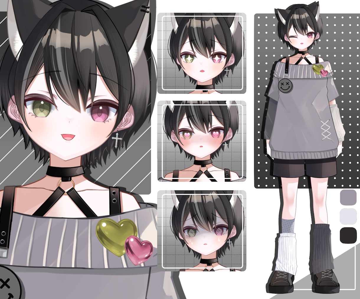 Vtuberモデル（IRIAM用も可能）制作します 短期間で可愛らしいVtuberモデル制作します！ イメージ6