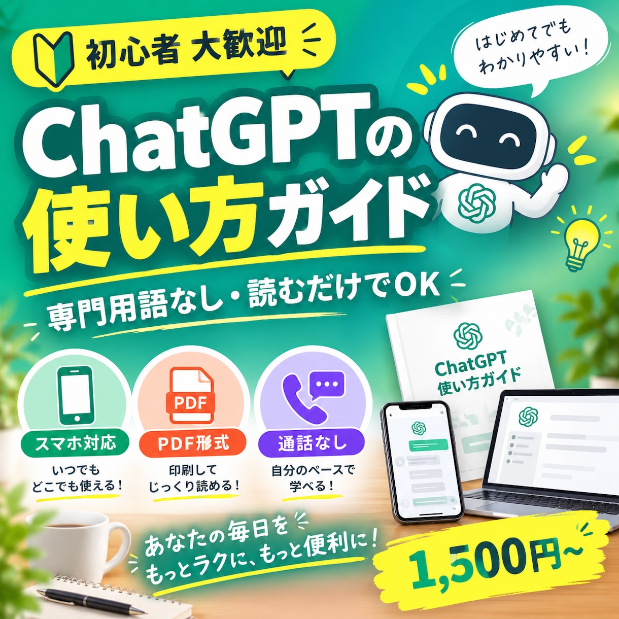 初めてのChatGPTの使い方をお届けします ビデオ通話なし!読むだけのChatGPT超入門ガイド イメージ1