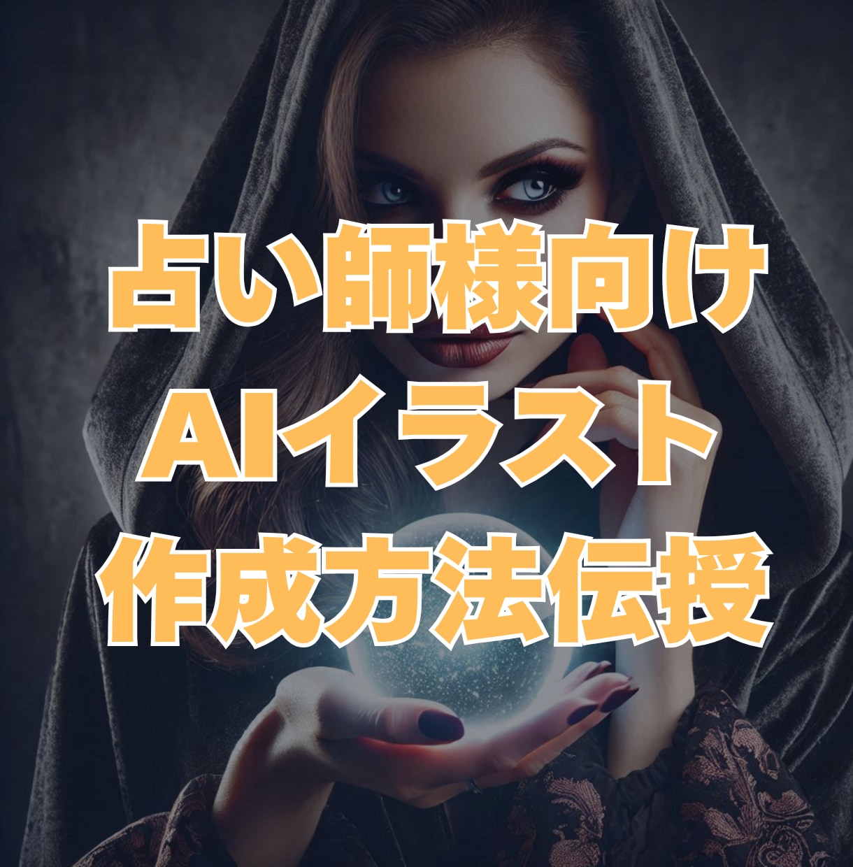 占い・スピリチュアル画像作成方法をお伝えします 生成AIで占い出品時や投稿者アイコンに使用しやすい画像を作成 イメージ1