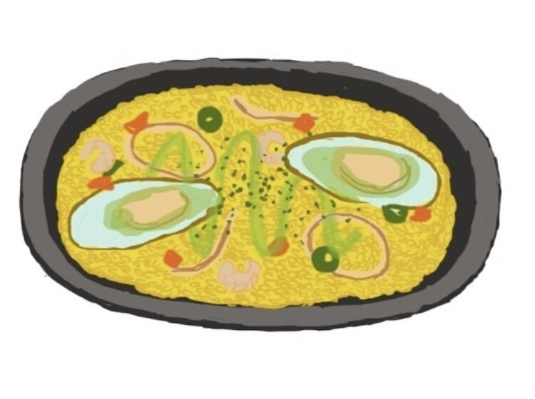 2点、優しい色遣いで食べ物イラスト描きます 小さくてもその物を認識できるよう考えます イメージ2