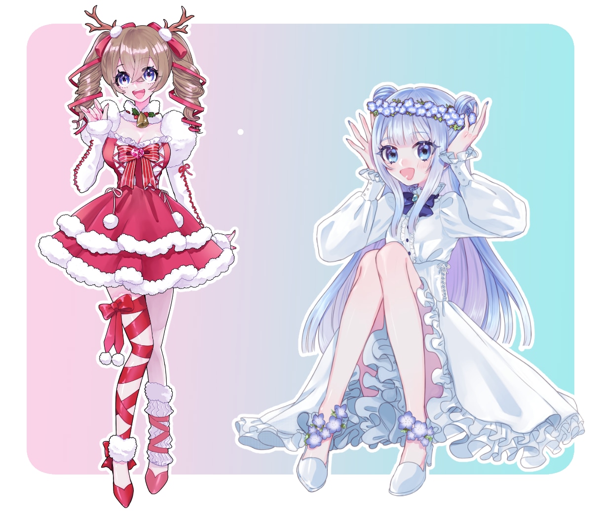 イラスト・アイコン・ヘッダー・立ち絵等制作します 商用可*+.デフォルメも○！◆各種SNS・似顔絵等用途は色々 イメージ1