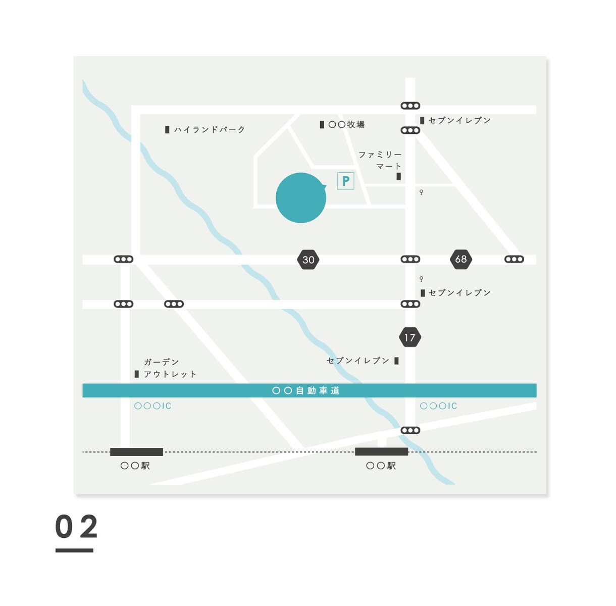 分かりやすいミニマルデザインの地図を作成します ご満足いただけるまで何度でも修正可！DMやホームページに☺︎ イメージ3