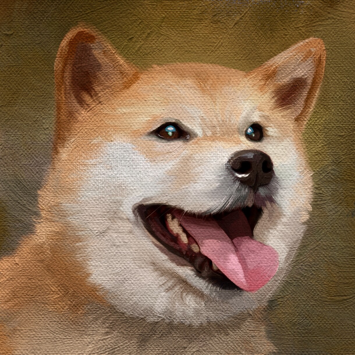 あなたのペットをデジタル油彩で描きます 独自に研究した技法で絵の具の盛り上がりを楽しめます♪ イメージ6
