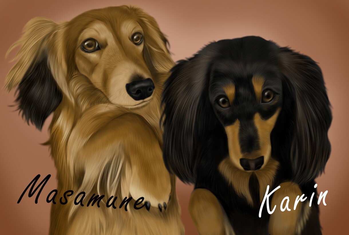 愛犬、ペットの似顔絵を描きます 可愛いペットの似顔絵をリアルタッチで描いています イメージ4