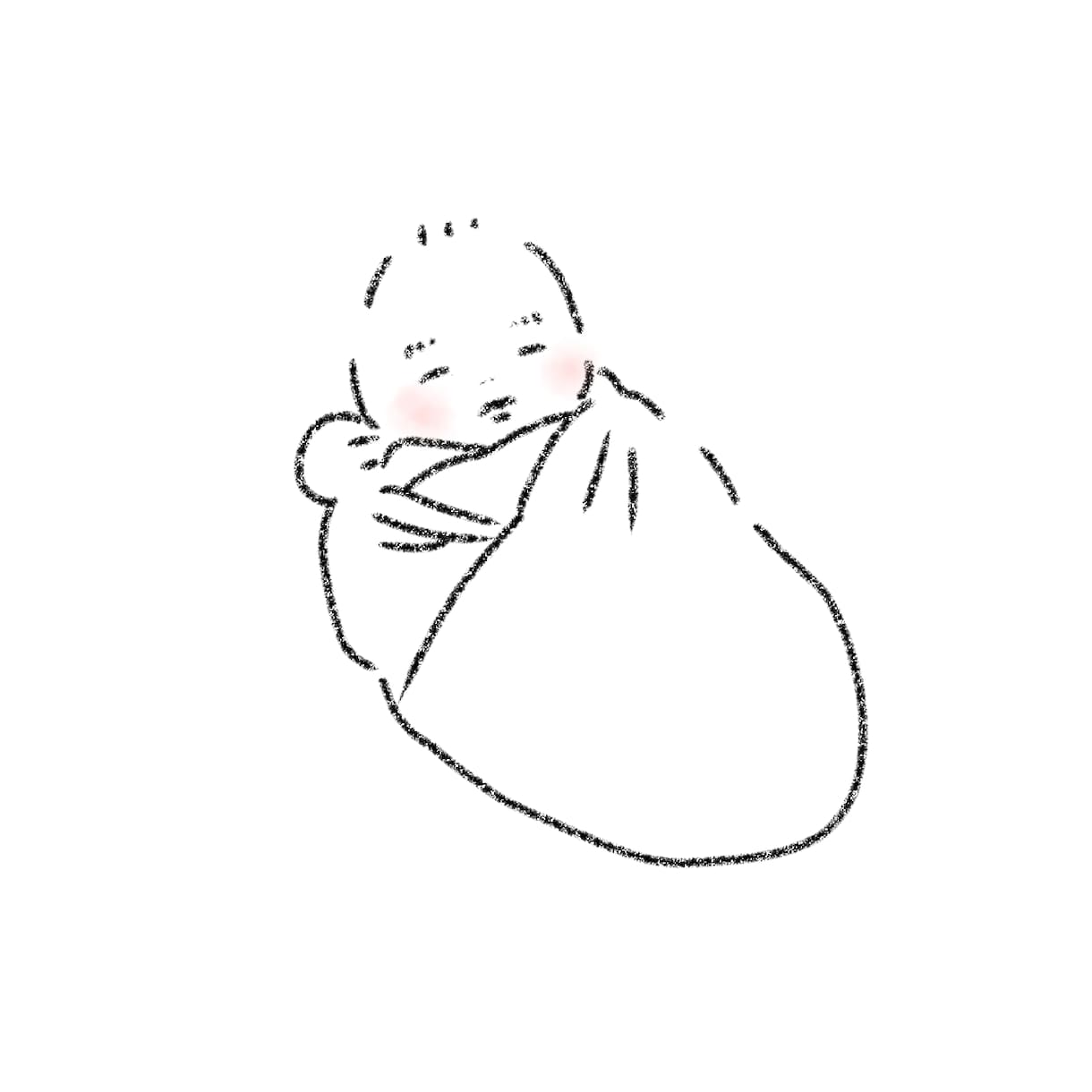 白黒◎お子さまイラスト描きます Xで掲載しているテイストです♪SNSアイコン、記念品に！ イメージ1