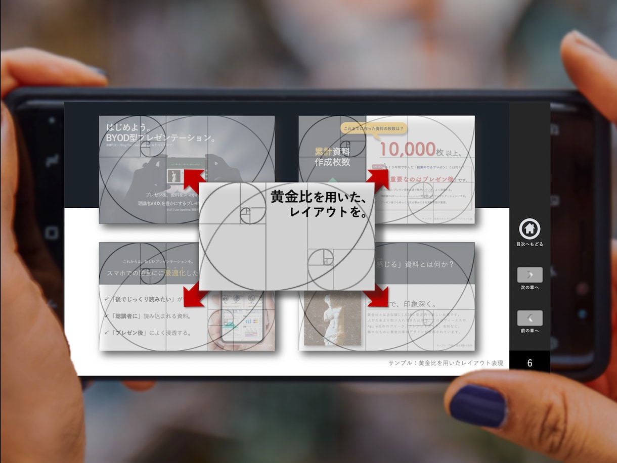 プレゼン後にも特化したパワポ資料を作成します スマホでも見られるBYOD型資料で聴講者の体験を豊かにします イメージ6