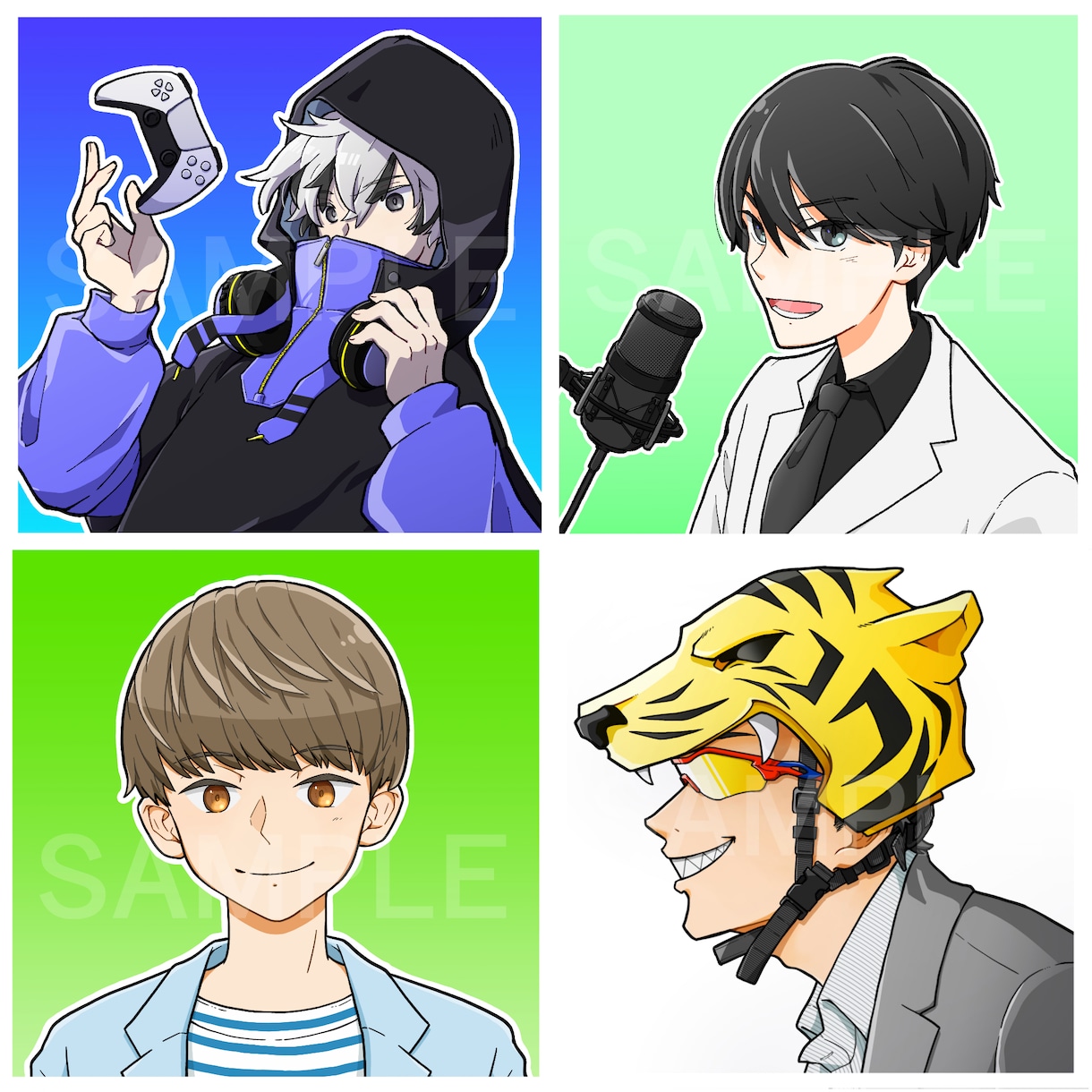 SNSで使えるカッコいい個性のあるイラスト描きます 人とは違うPOPでカッコいいデザインで目を引くアイコンを！ イメージ4