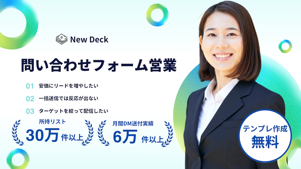 フォーム営業代行/成果を最大化 します ターゲット選定・文面作成・送信まで一括対応。 イメージ1