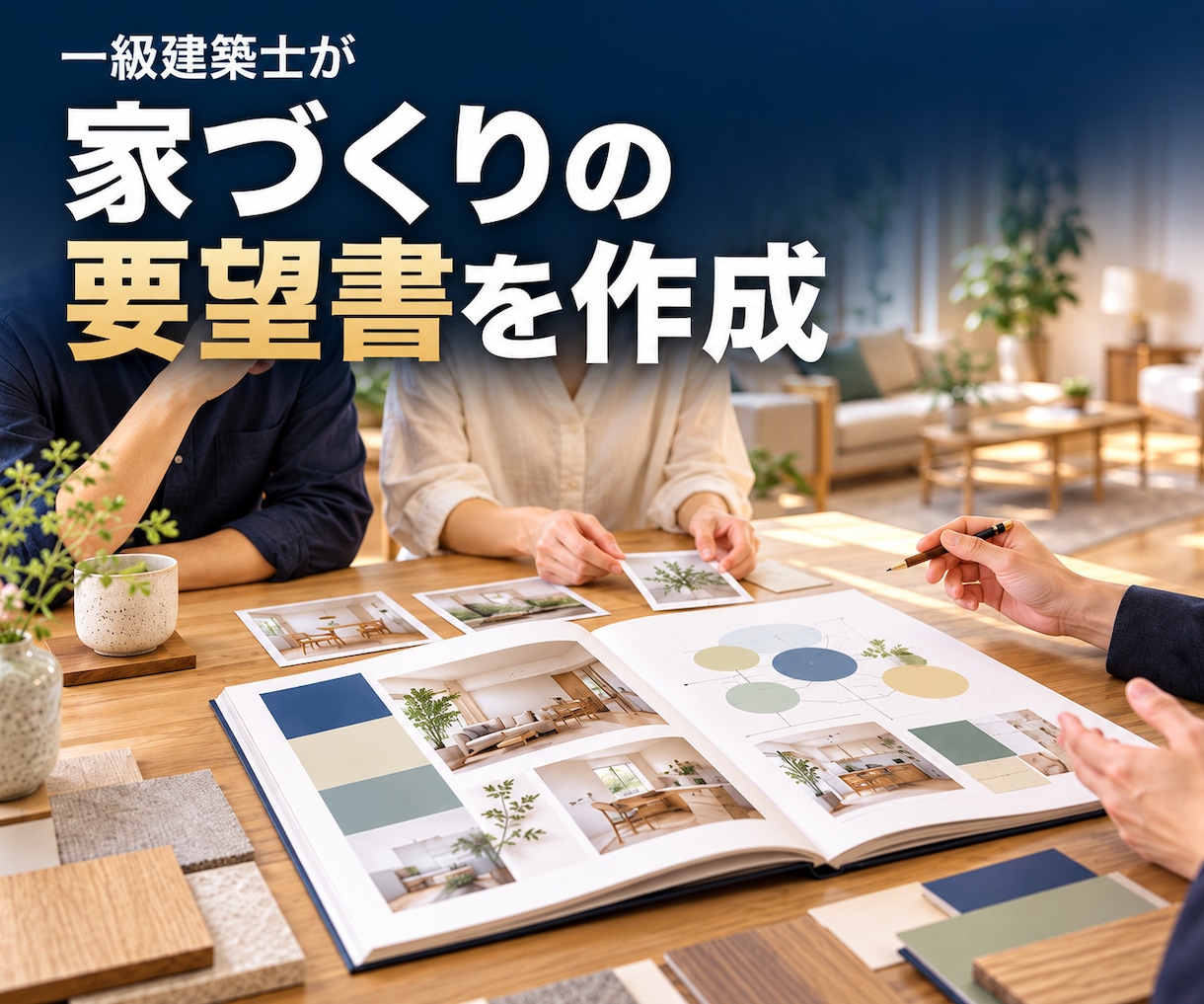 一級建築士が家づくりの要望書とゾーニングを作ります 家族の希望と優先順位を、設計者に伝わる一冊へ イメージ1