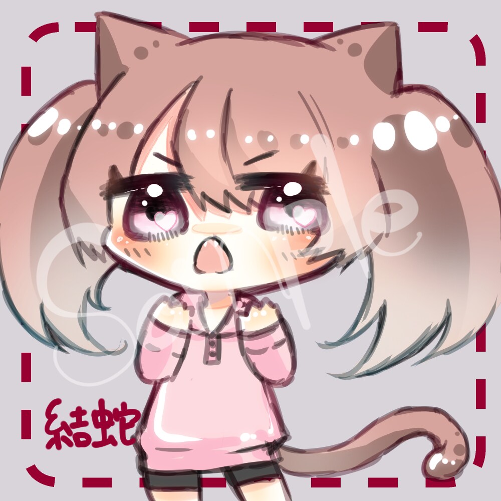 商用利用可 デフォルメアイコン承ります かわいくつやつやもちもちのデフォルメキャラ描きます イメージ2