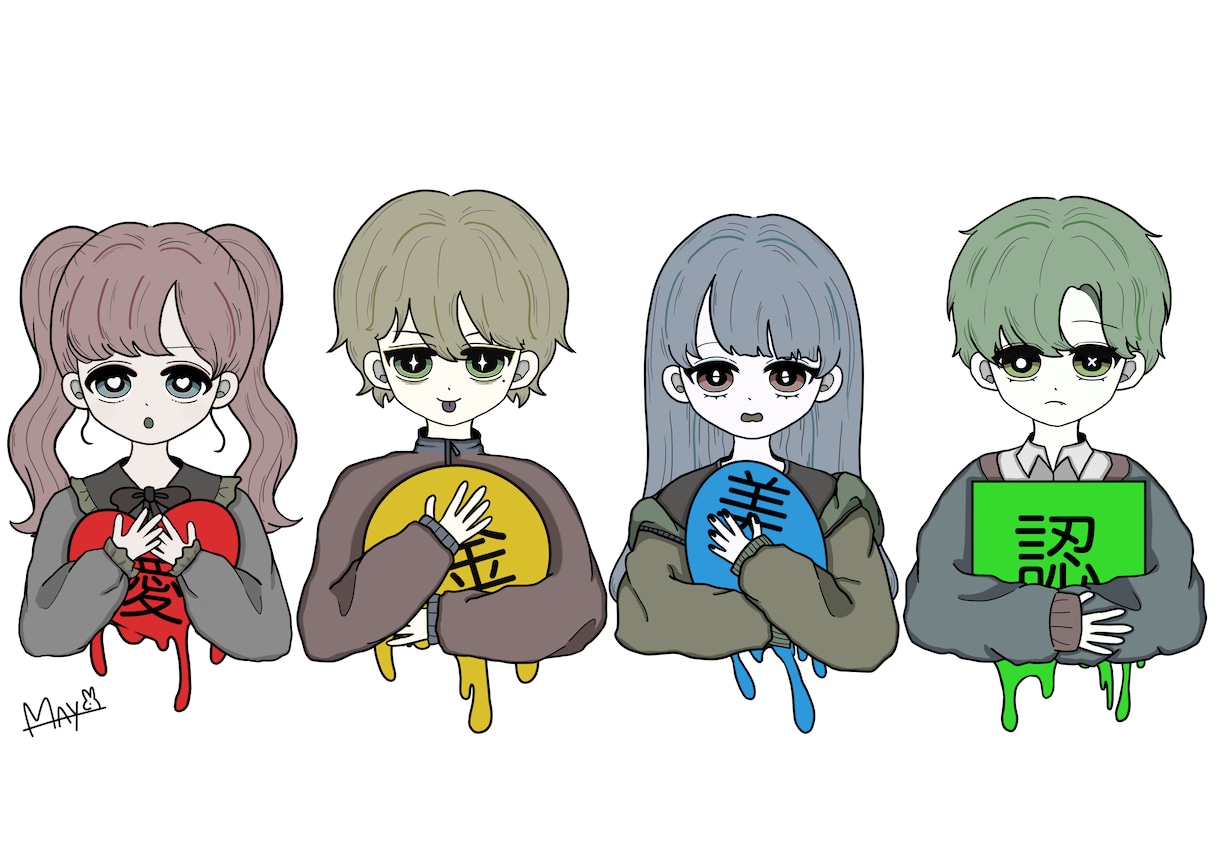 商用利用可能◎デフォルメイラストかきます SNS等に使えるイラスト　オリキャラ・実物寄せどちらでも可◎ イメージ2