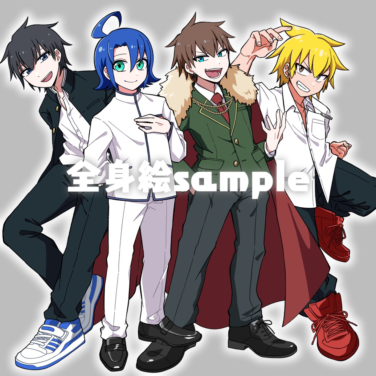 カラフルで目を引くイラスト描きます アイコン、立ち絵、サムネイルなどに！ イメージ3