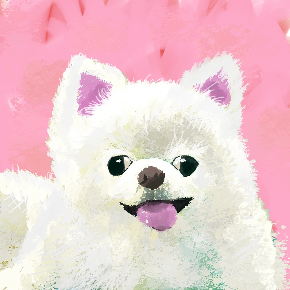 油彩風のおしゃれでクールなペットの絵を描きます 世界で一つしかない愛しいペットの似顔絵を！ イメージ2