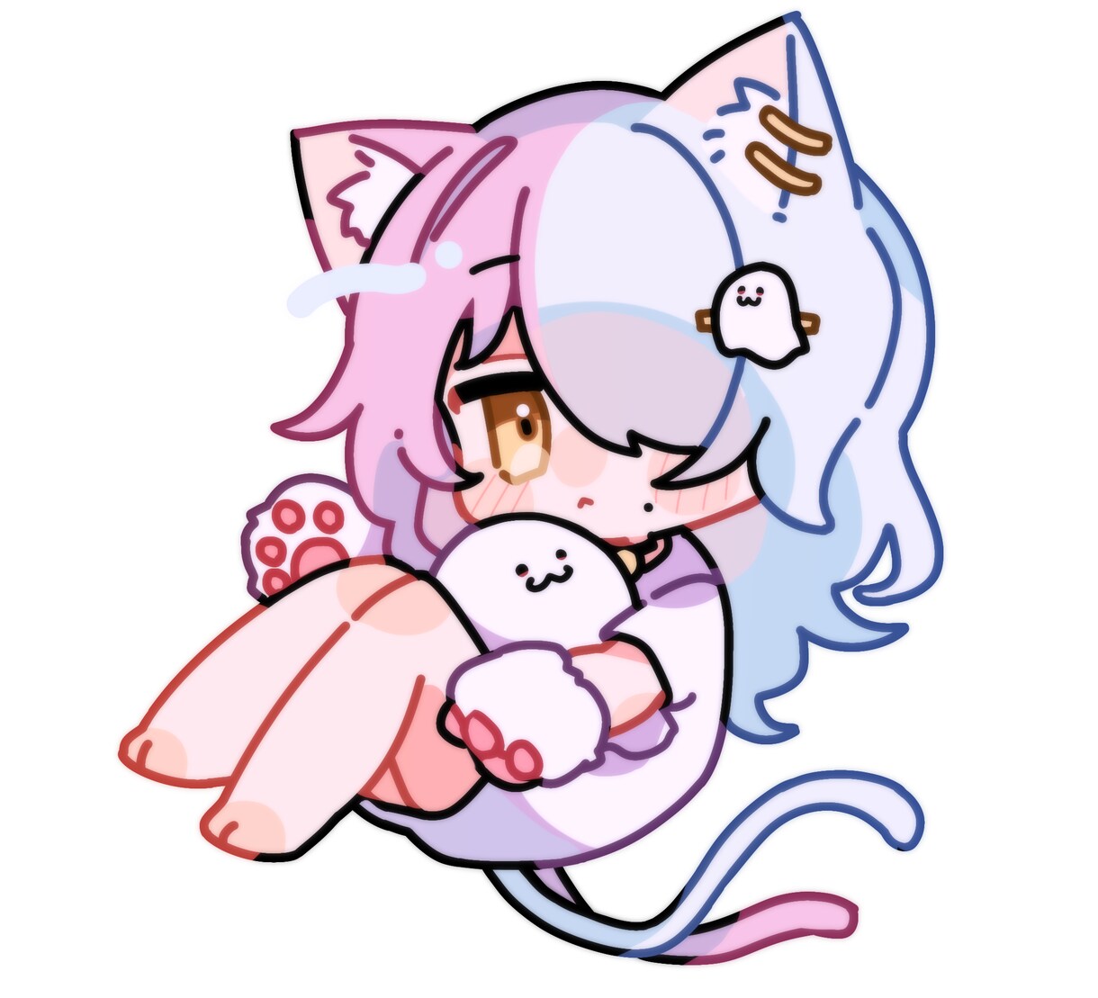 デフォルメイラストお描きいたします SNSアイコンなどに使える可愛いSDイラストを描きます✧︎* イメージ3
