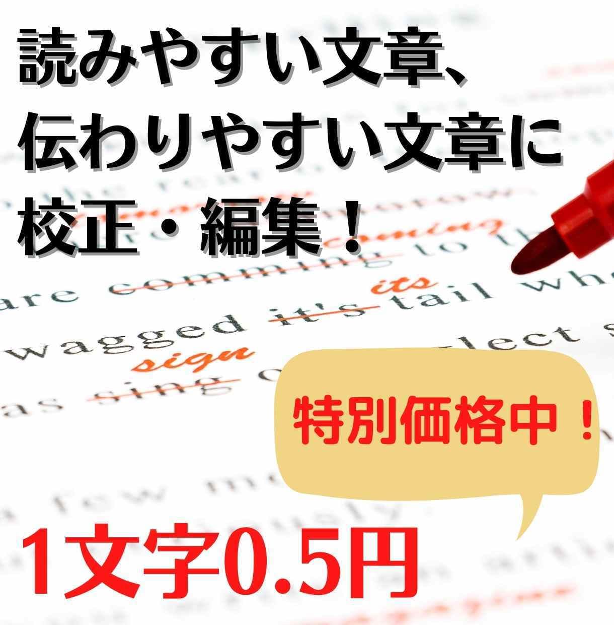 メディア運営歴20年！記事の校正編集します 【特別価格】読みやすい文章、伝わりやすい文章に校正・編集！ イメージ1