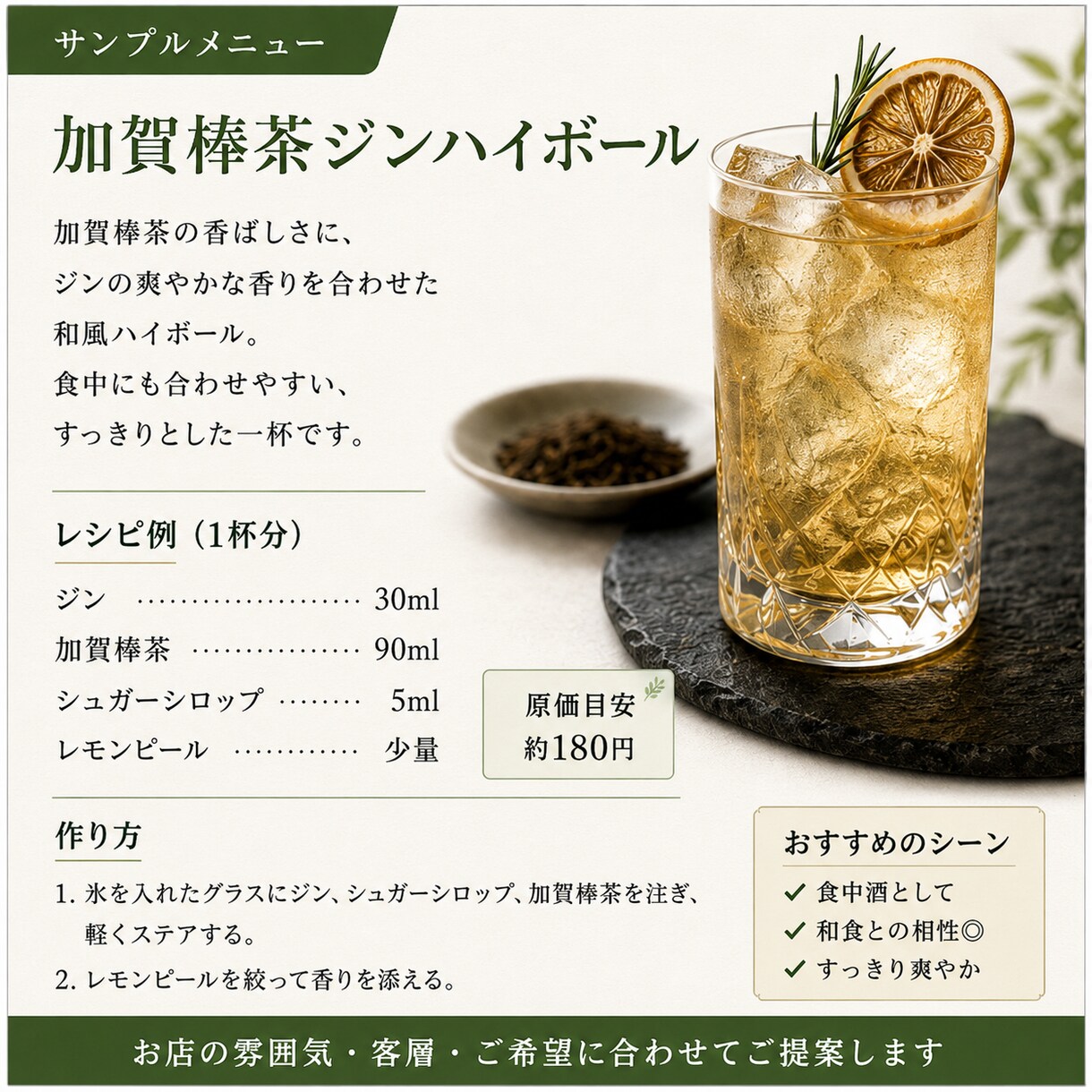 飲食店向けに季節のカクテルメニューを作成します レシピ・材料・作り方・メニュー説明文までまとめてご提案します イメージ3