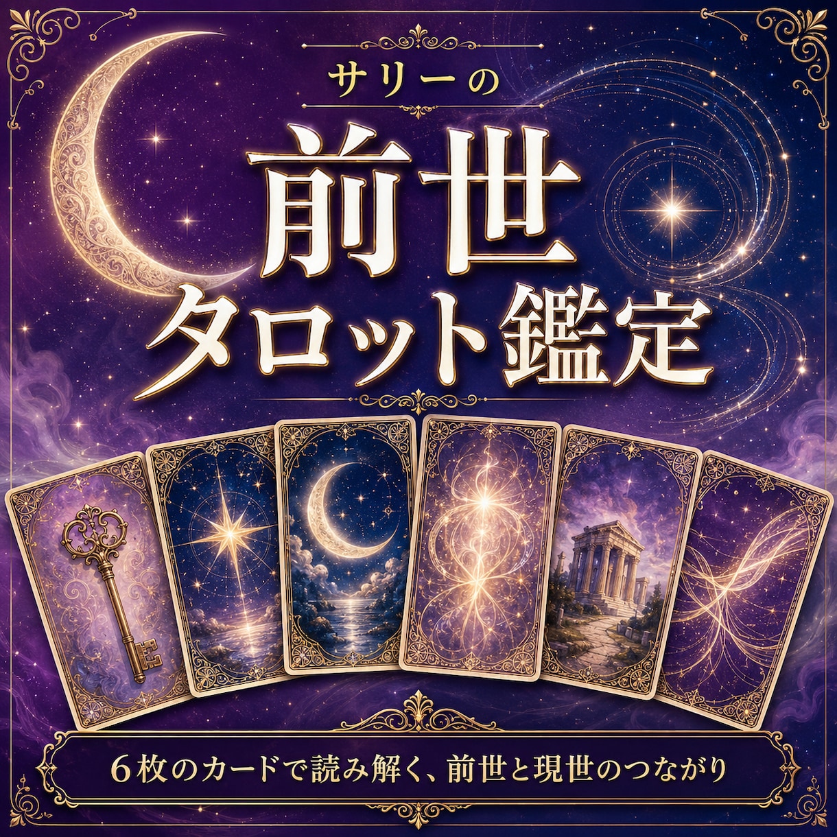 7月まで限定価格　6枚のカードで前世を読みます あなた又は気になる人の前世と今世に持ち越したテーマを見ます イメージ1