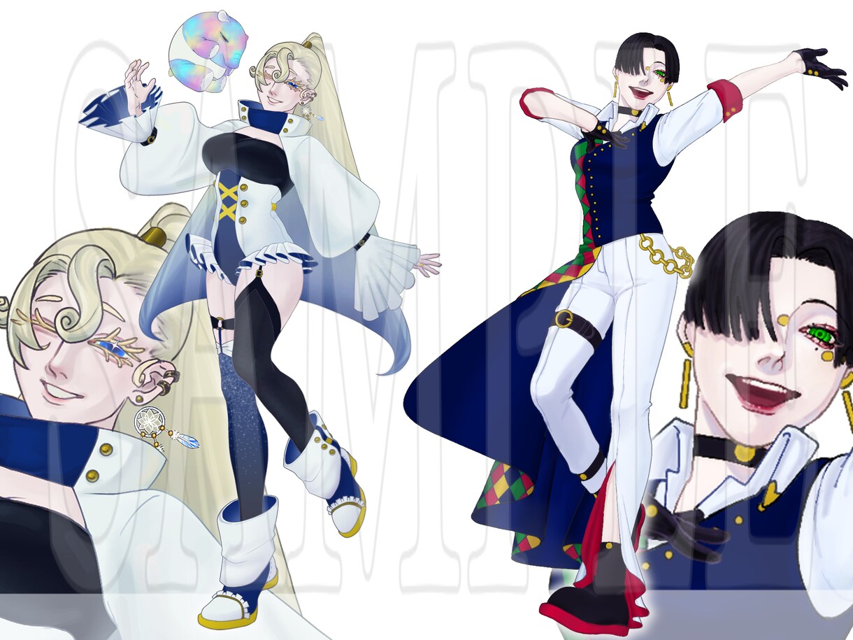 立ち絵承ります 1枚1枚丁寧に描かせていただきます！表情差分3つまで無料！ イメージ2