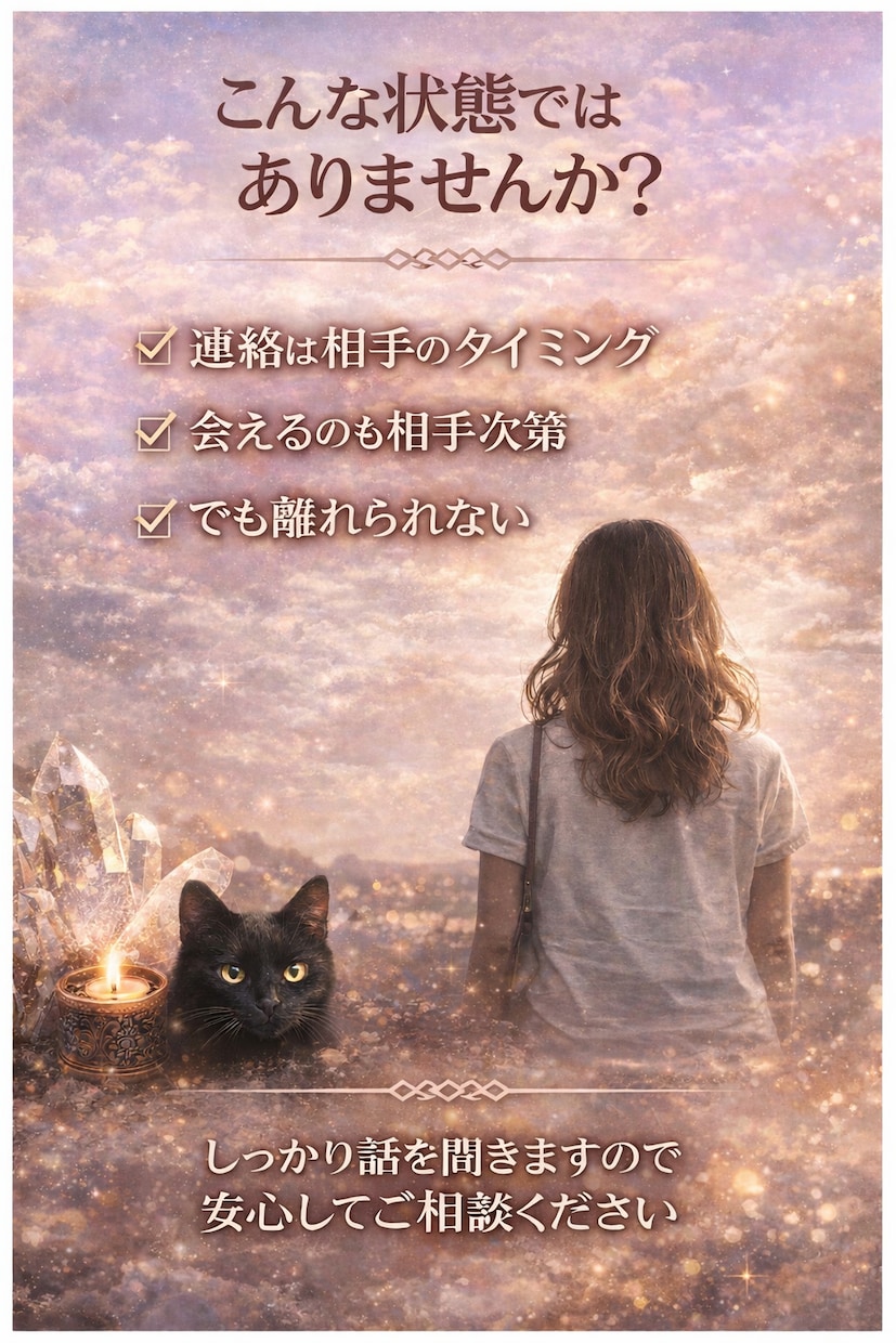 本音と恋の行方を霊視し見極めます まだ離れられない理由、あなたは視えていますか？ イメージ2